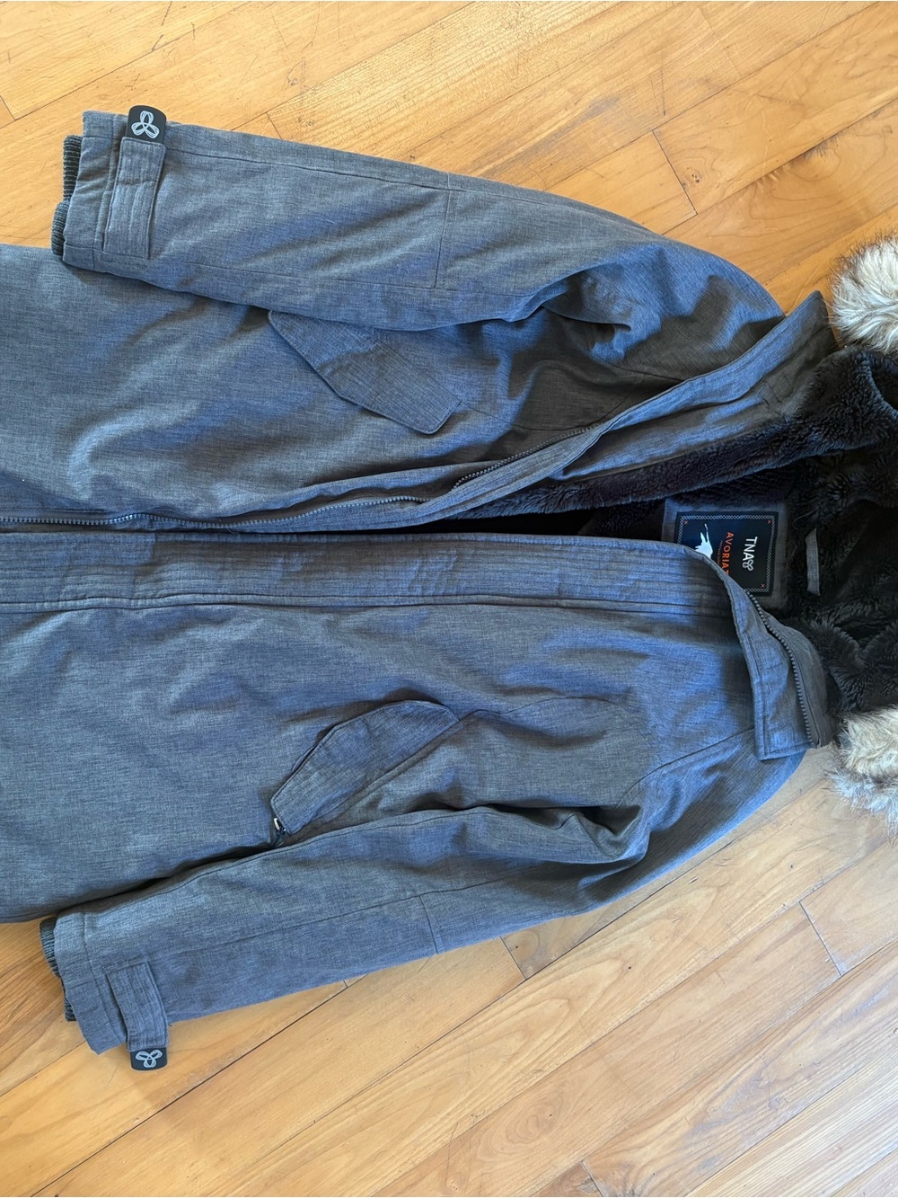 TNA Avoriaz Coat with Faux Fur Hood